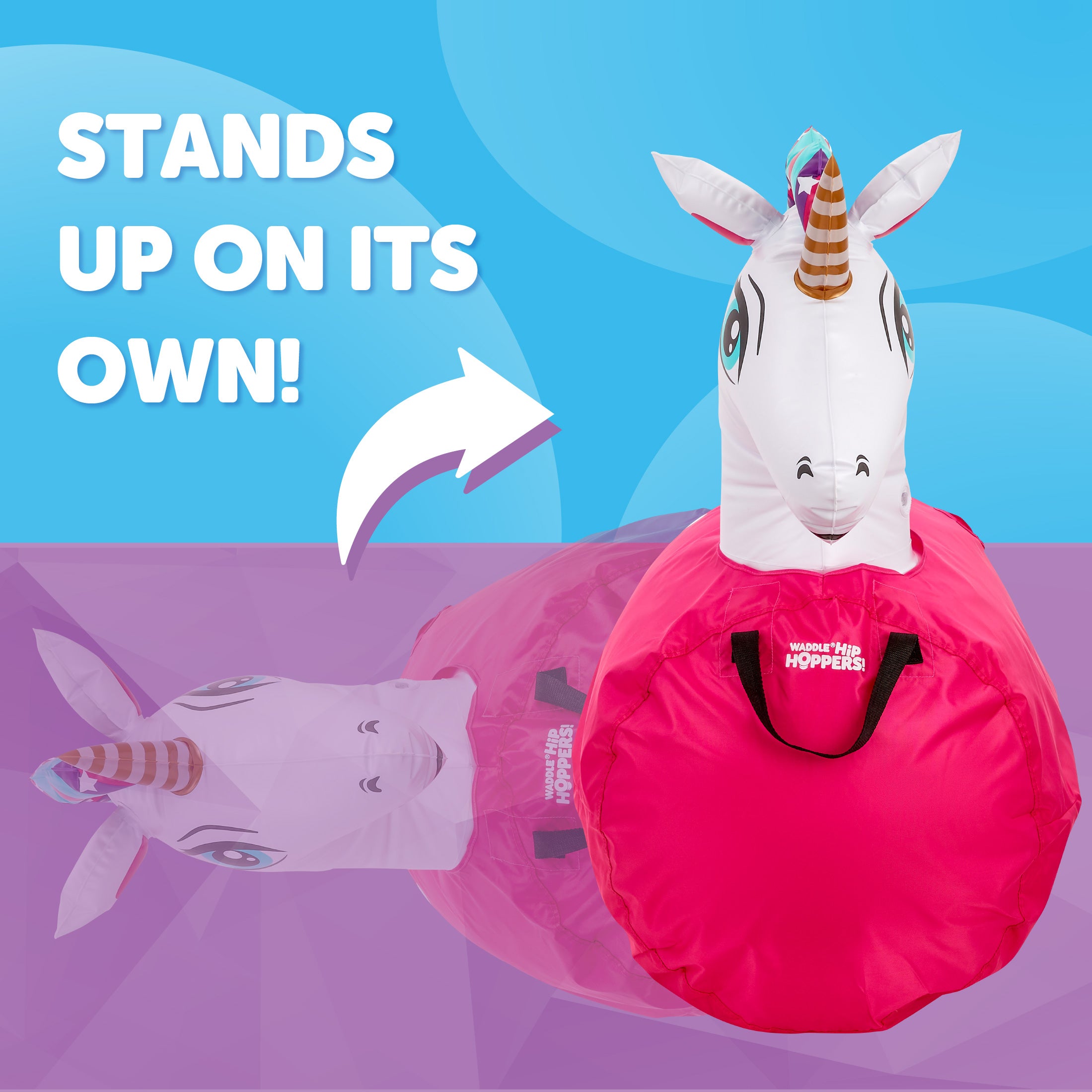 Waddle Large Hip Hopper Inflatable Bouncer, Ages 5+
