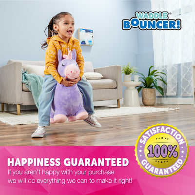 Waddle Washable Plush Cover Bouncy Animal Hoppers, Ages 2+