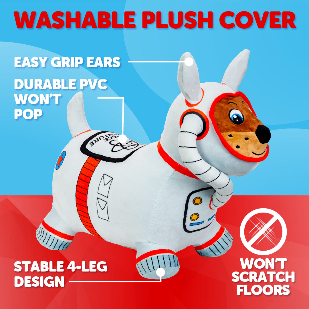 Waddle Washable Plush Cover Bouncy Animal Hoppers, Ages 2+