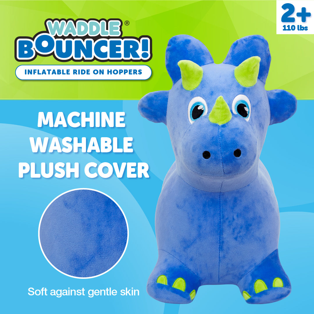 Waddle Washable Plush Cover Bouncy Animal Hoppers, Ages 2+