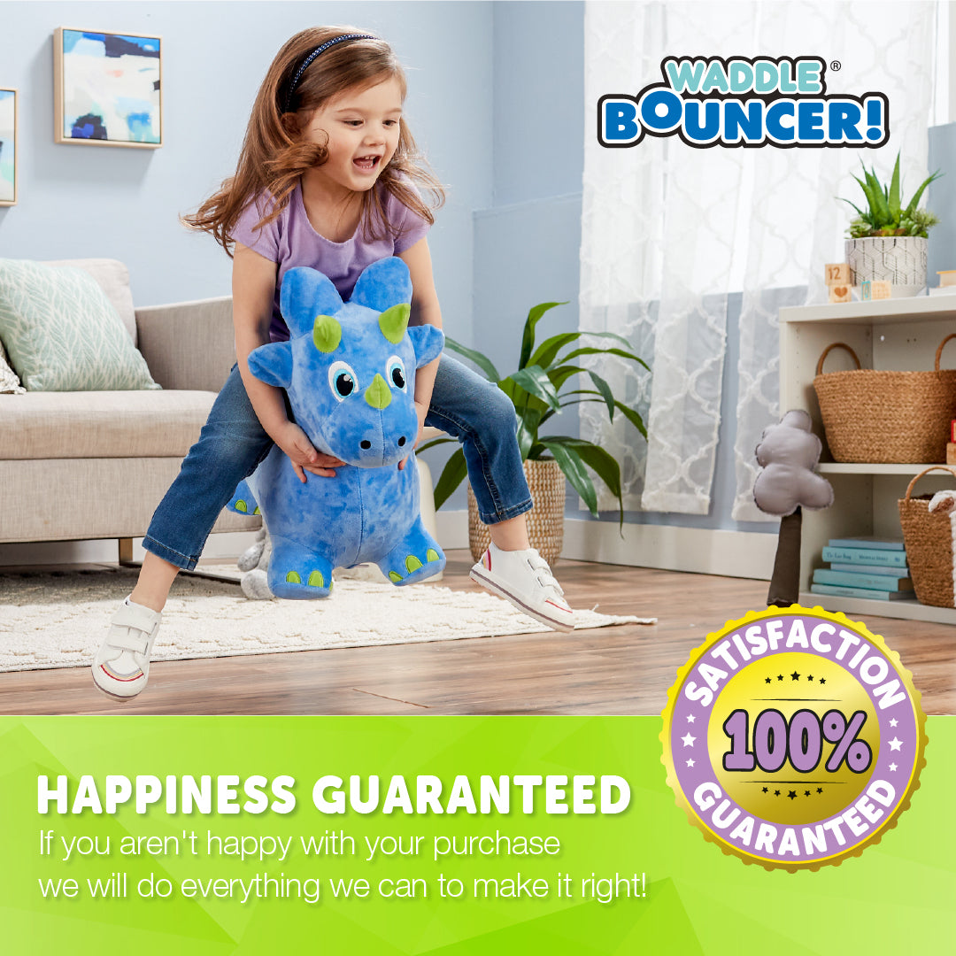 Waddle Washable Plush Cover Bouncy Animal Hoppers, Ages 2+