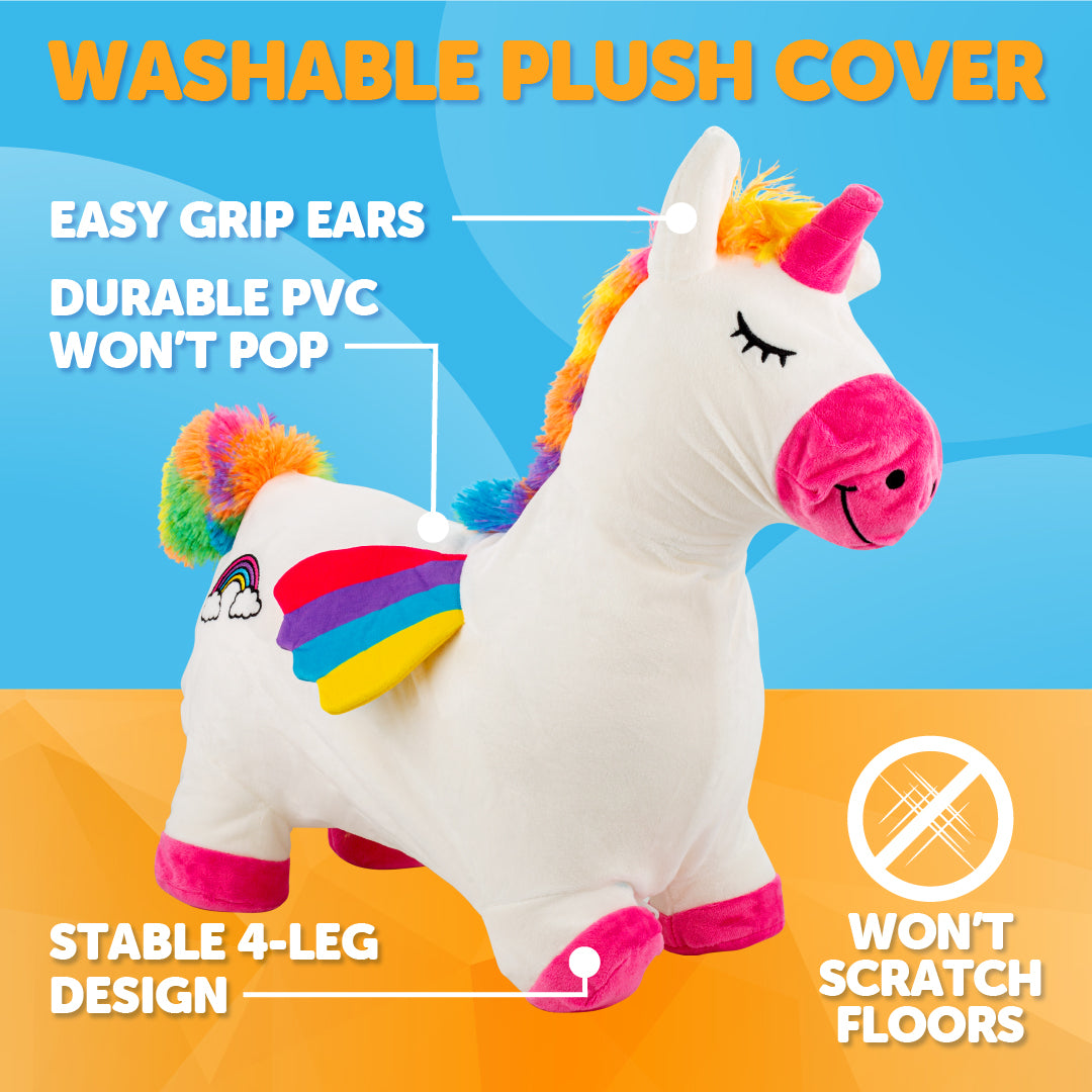 Waddle Washable Plush Cover Bouncy Animal Hoppers, Ages 2+