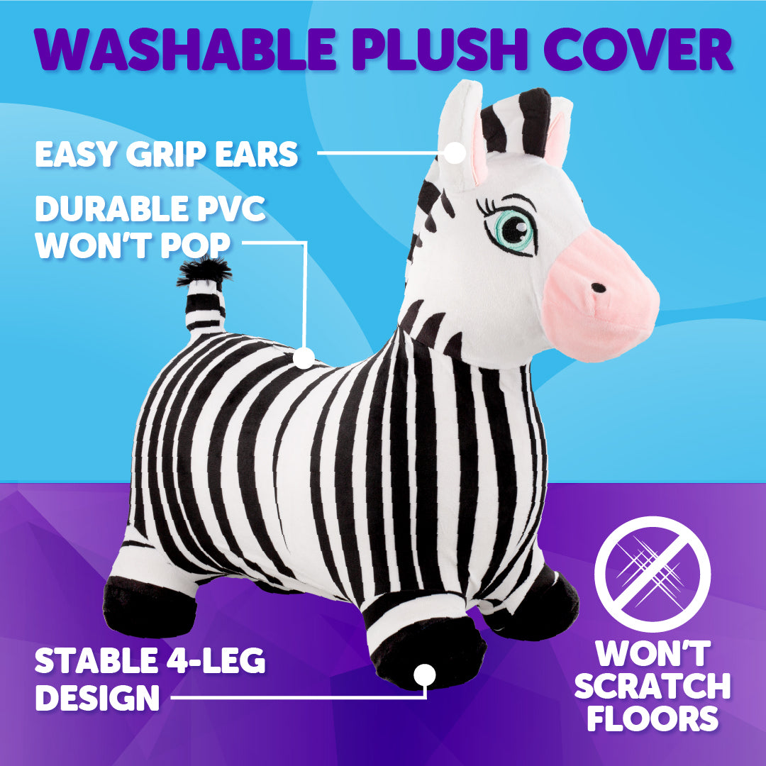 Waddle Washable Plush Cover Bouncy Animal Hoppers, Ages 2+