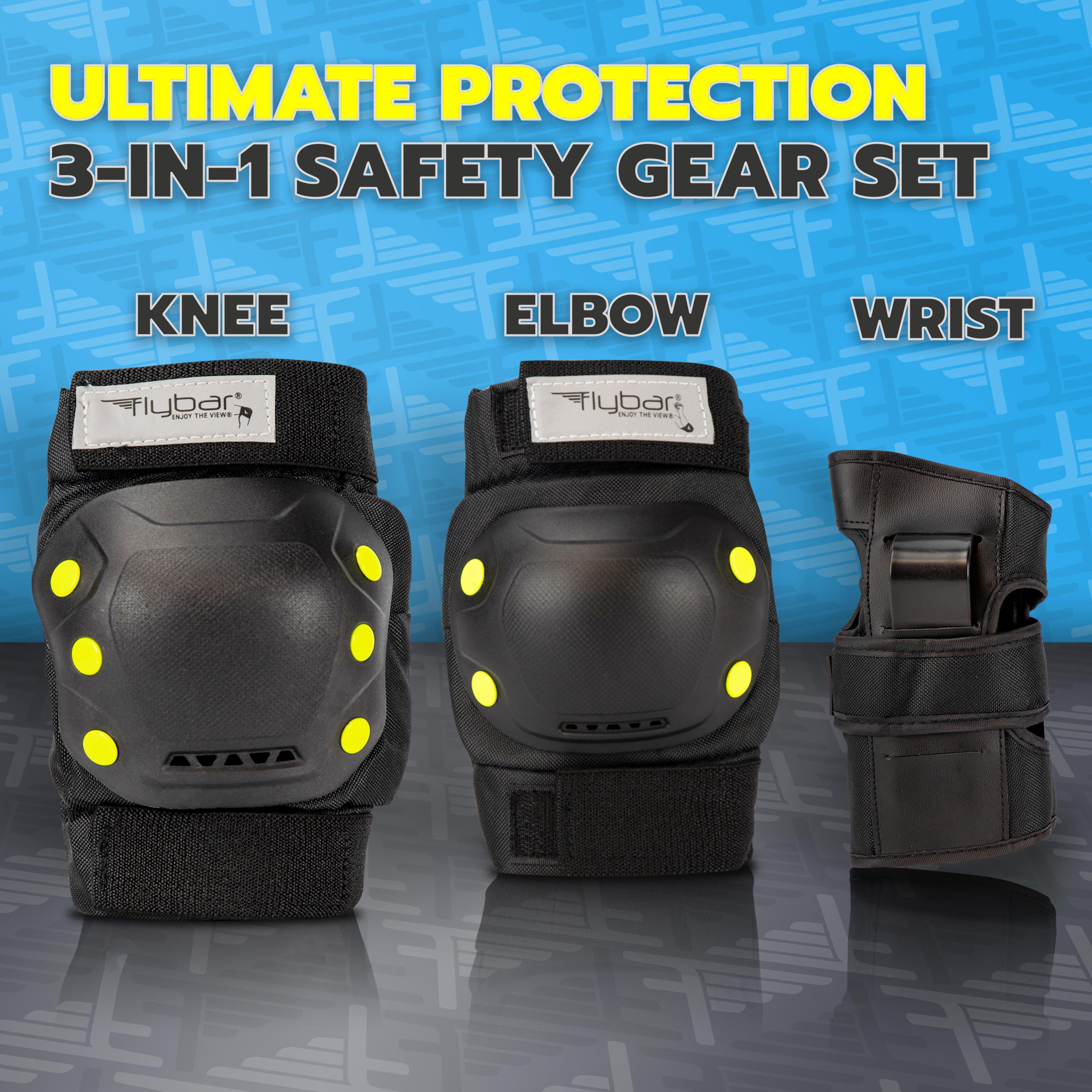 Multi-Sport Safety Gear Set for Kids, Teens, & Adults