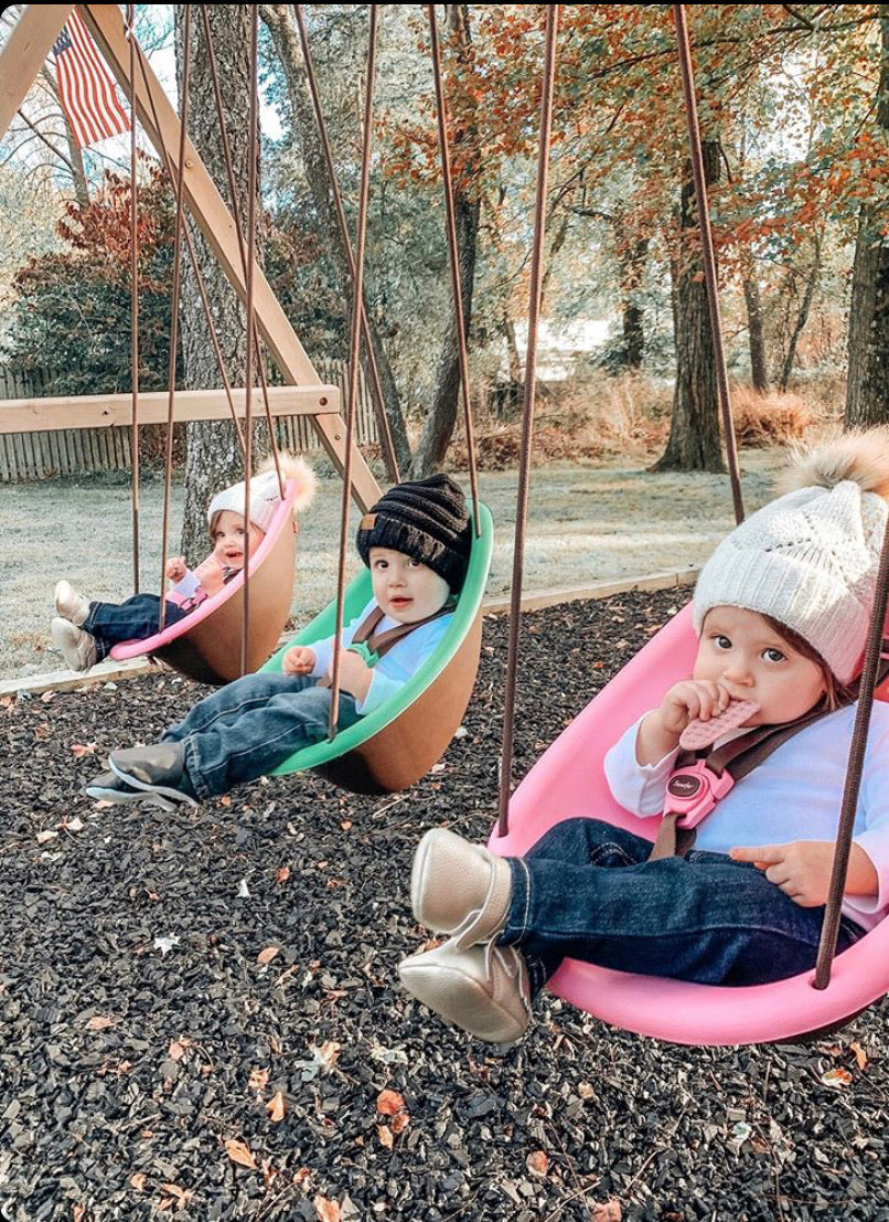Kiwi — Your Child’s First Swing, Safe for Ages 9mo+