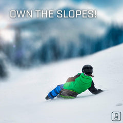 Gizmo Riders Skidrifter Sled for Kids, Snow Sled with Brake (Mystic Green)